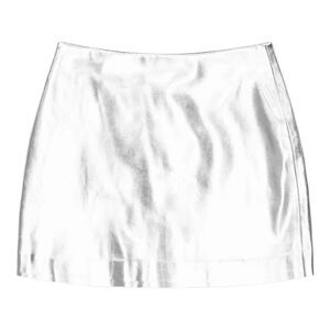 RtA Shimmering Silver Pencil Skirt